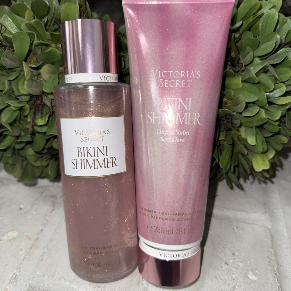 Victoria's Secret 2026 Bikini Shimmer Body Mist 8.4oz & Body Lotion New Release